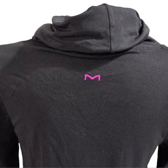 Maidenform Women's Seamless Sport Base layer Thermal Cowl Neck Tunic Black Med - Picture 5 of 8